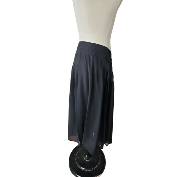 St. John Collection Silk Crepe Pleated Skirt Womens Size 12 Old Money Classic - Picture 4 of 9